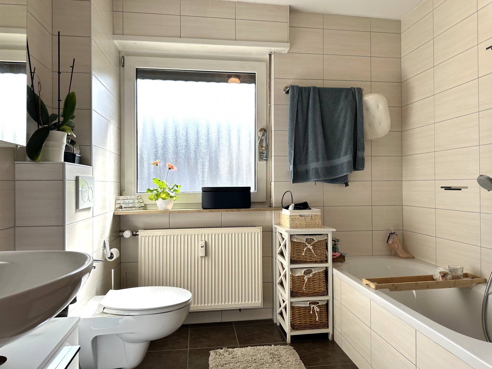 Geräumige 3-Zimmerwohnung mit Balkon und Garage in ruhiger Lage in der Weinheimer Weststadt