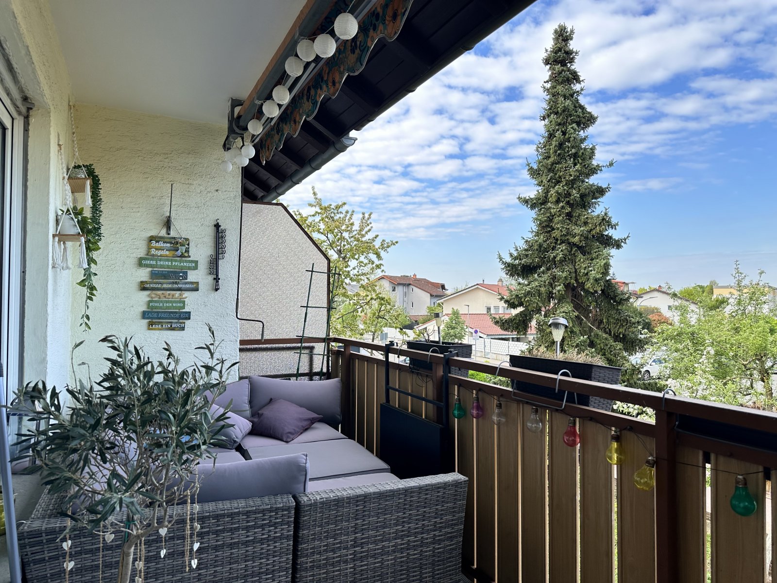 Geräumige 3-Zimmerwohnung mit Balkon und Garage in ruhiger Lage in der Weinheimer Weststadt