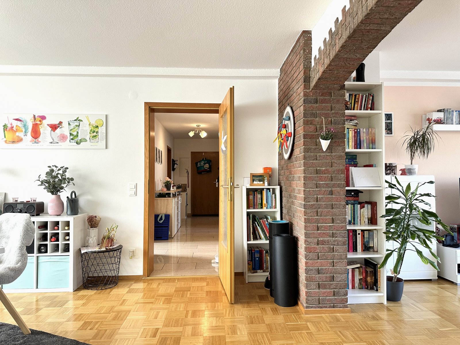 Geräumige 3-Zimmerwohnung mit Balkon und Garage in ruhiger Lage der Weinheimer Weststadt