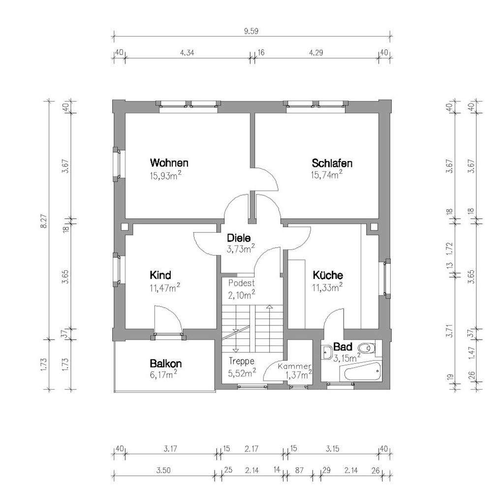 Stilvolles 3-Familienhaus mit zusätzlichem (Bau) - Grundstück