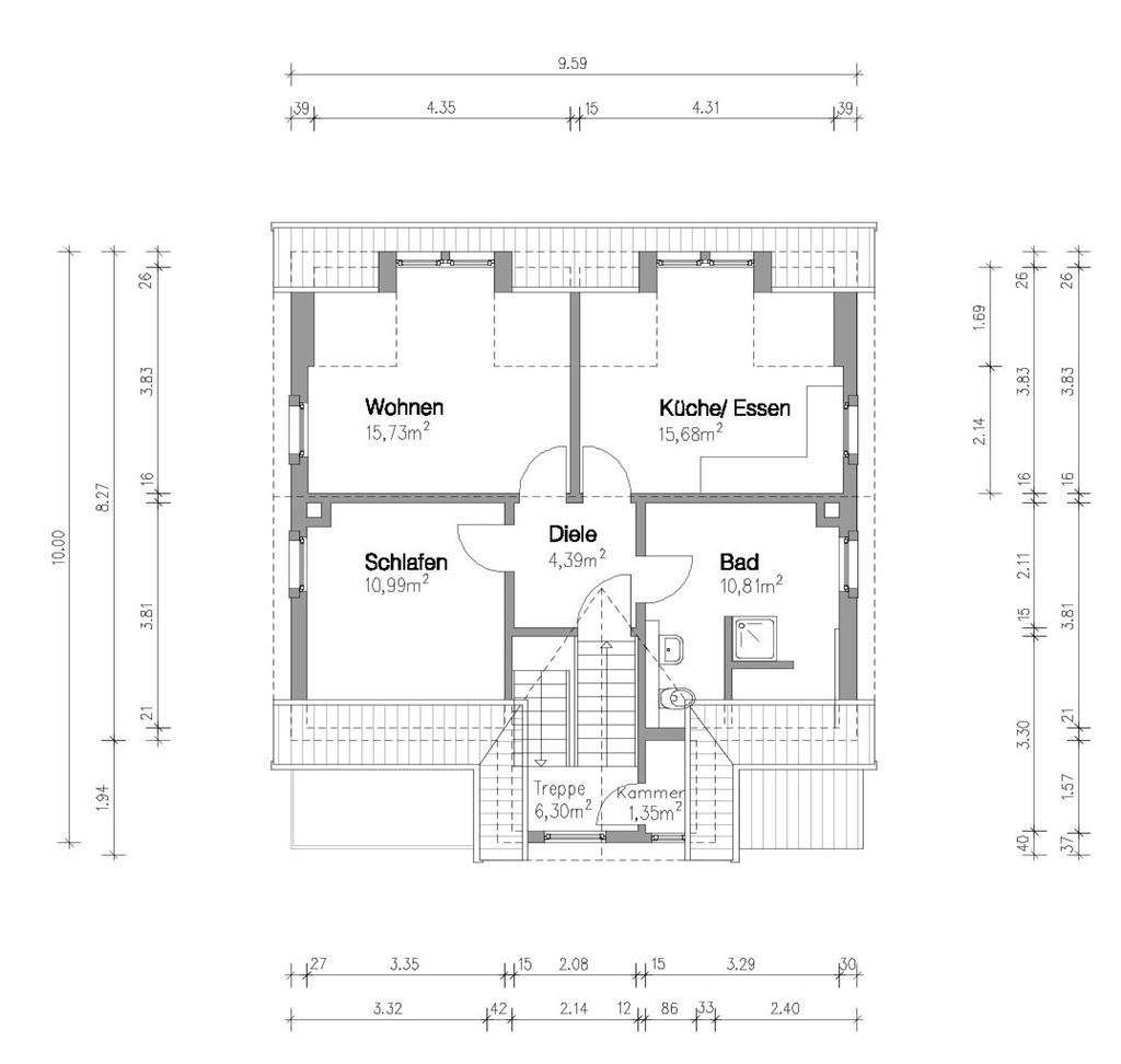 Stilvolles 3-Familienhaus mit zusätzlichem (Bau) - Grundstück