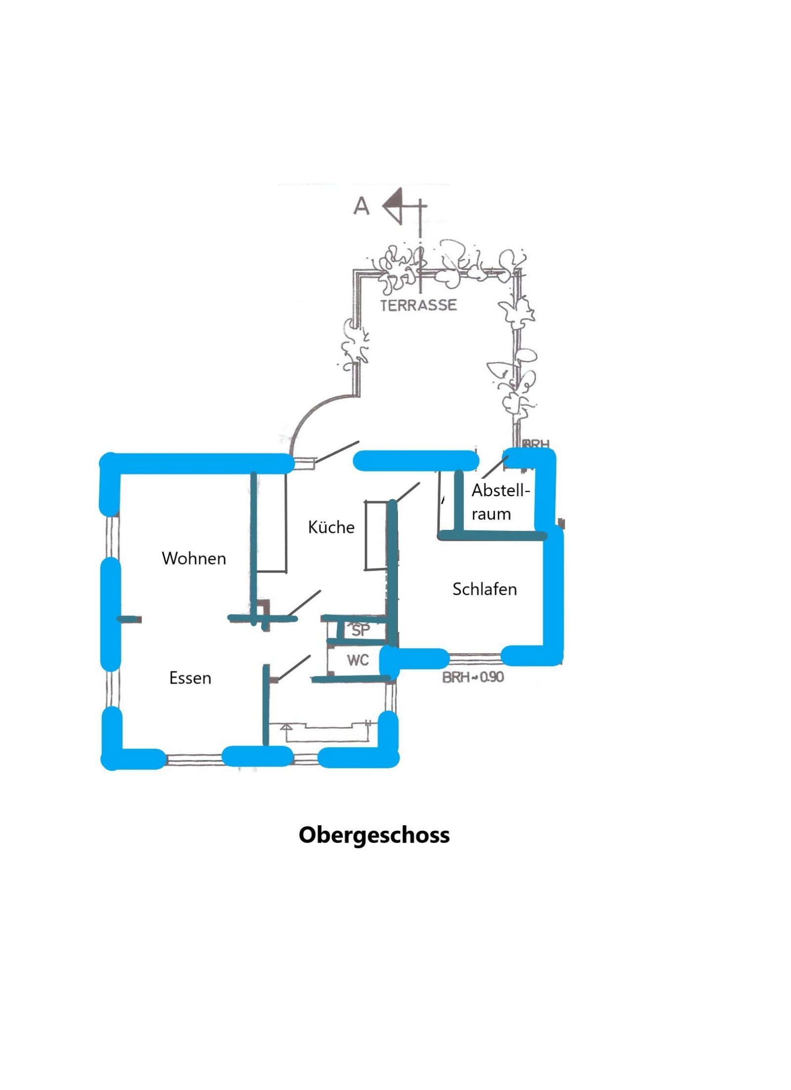 5-Zimmer-Maisonettewohnung mit großer Südwest-Terrasse