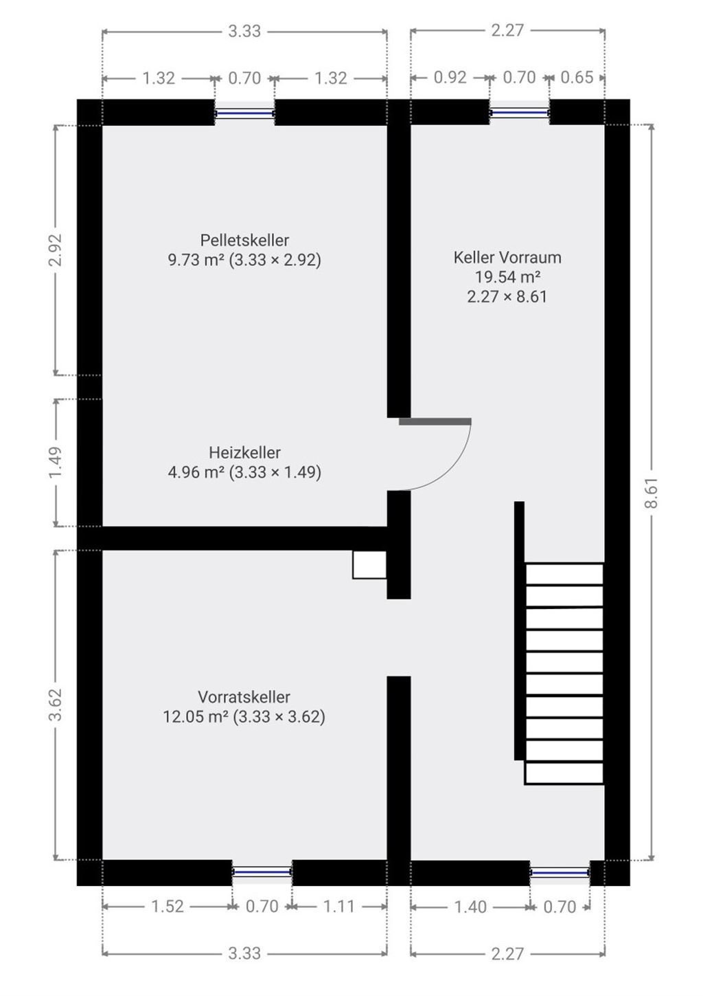 Liebevoll renoviertes Doppelhaus mit 3 Zimmern, Balkon & Innenhof