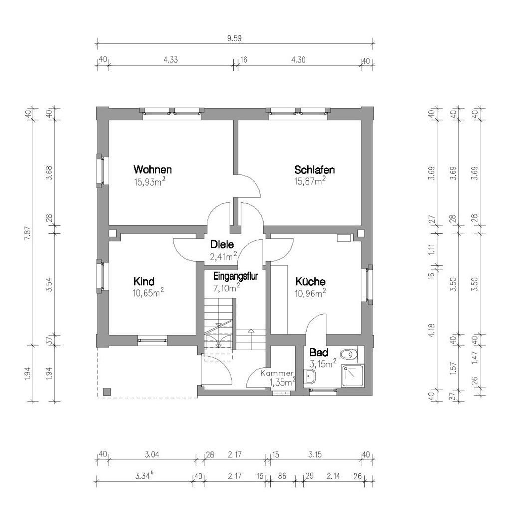 Stilvolles 3-Familienhaus mit zusätzlichem (Bau) - Grundstück