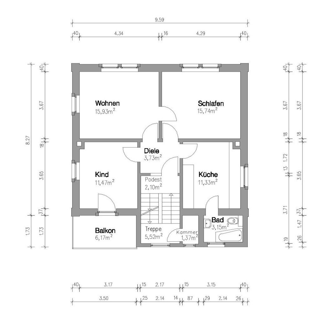 Stilvolles 3-Familienhaus mit zusätzlichem (Bau) - Grundstück