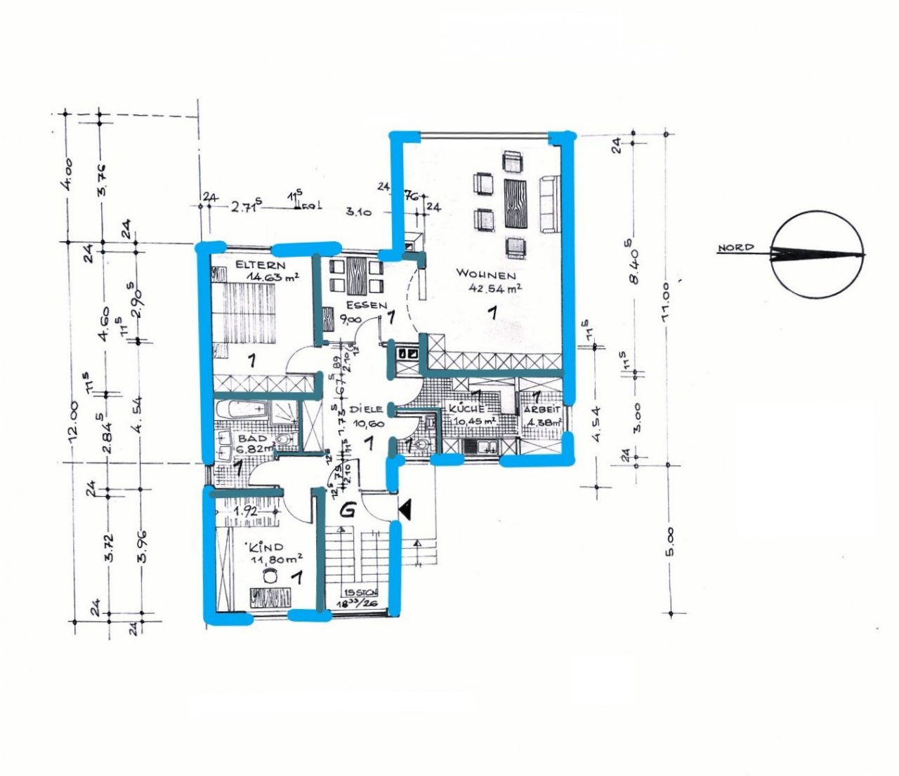 Grundriss Wohnung