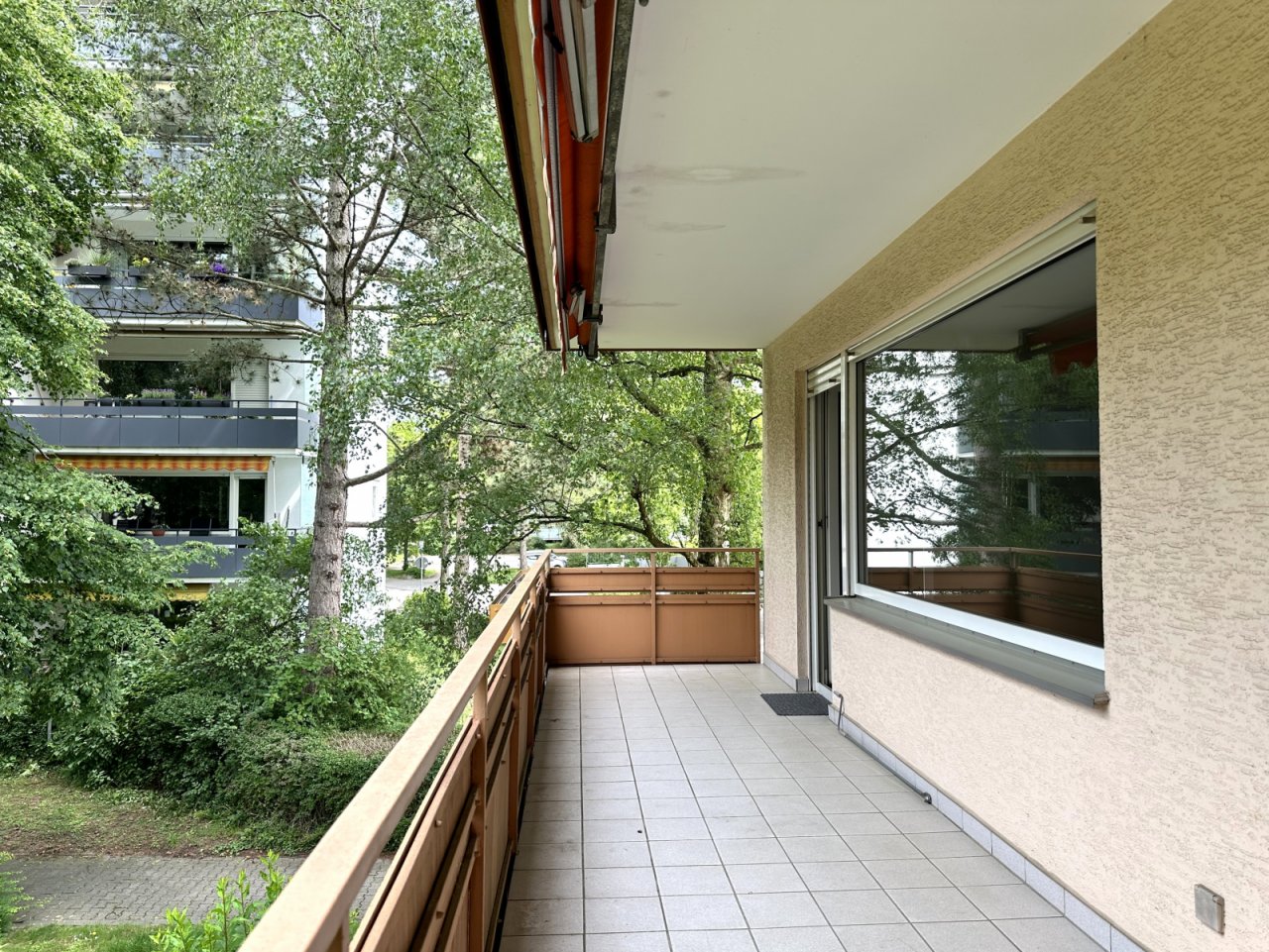 Blick vom Balkon