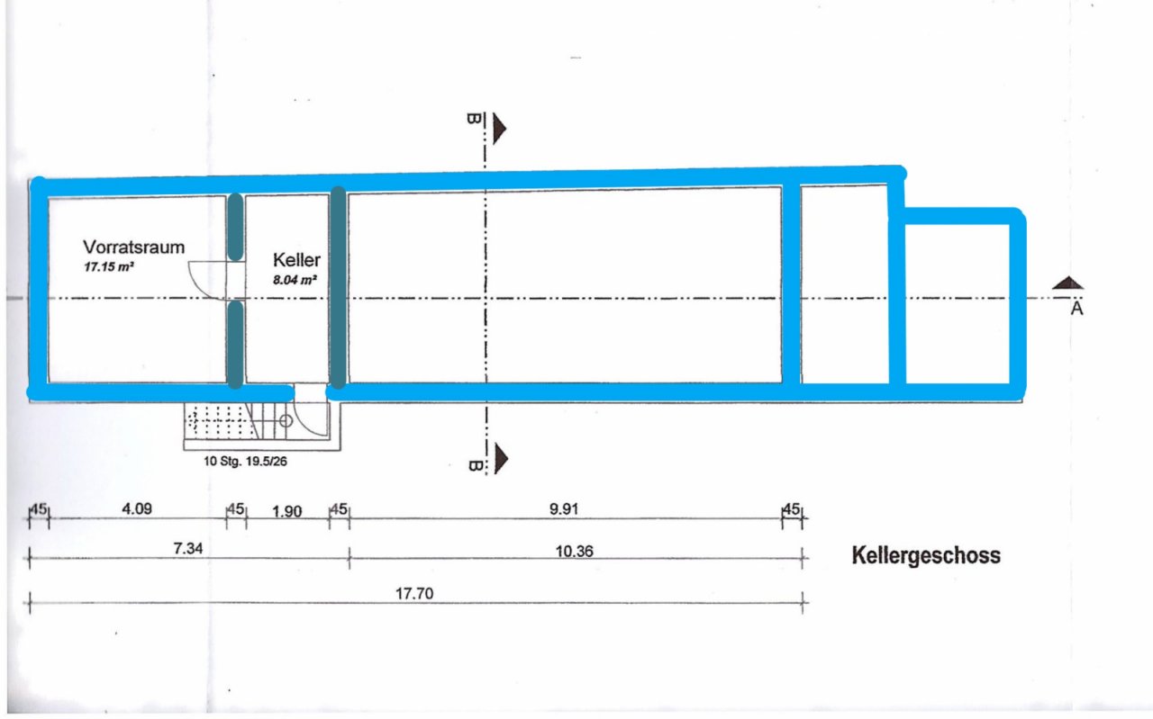 Kellergeschoss Nebengebäude Kellergeschoss Nebengebäude