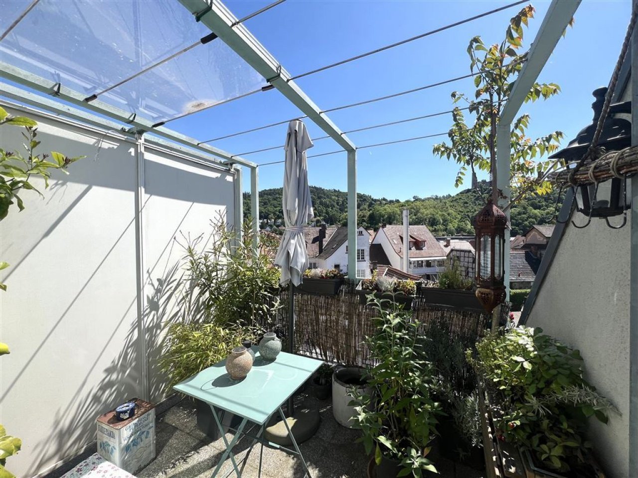 Blick auf die zwei Burgen Blick auf die zwei Burgen