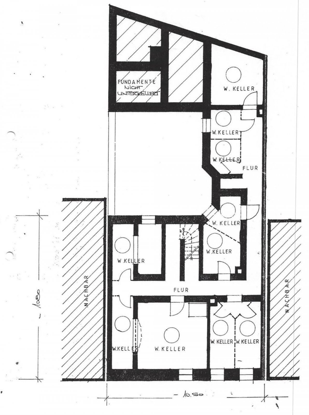 Grundriss Keller