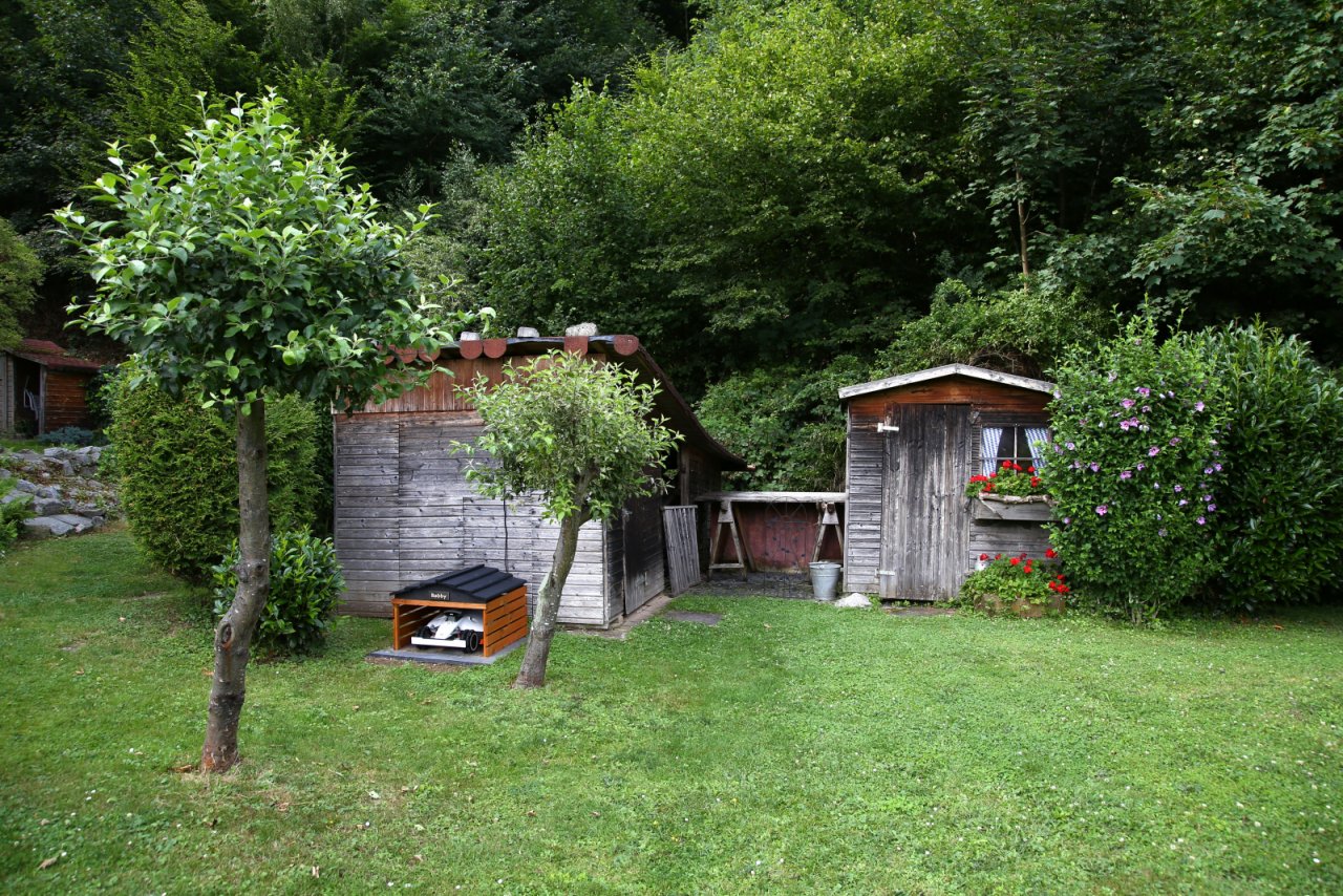 Garten mit Schuppen