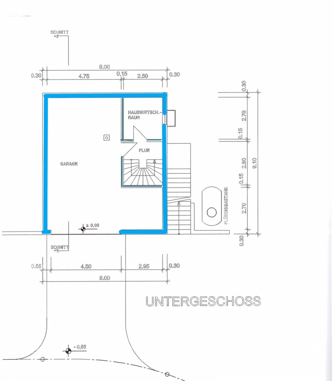 Grundriss Untergeschoss